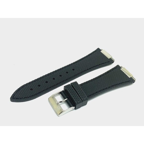 Frederique Constant Men's Watch FC-303S4NH6 Replacement Band Black Rubber Strap - Picture 7 of 7